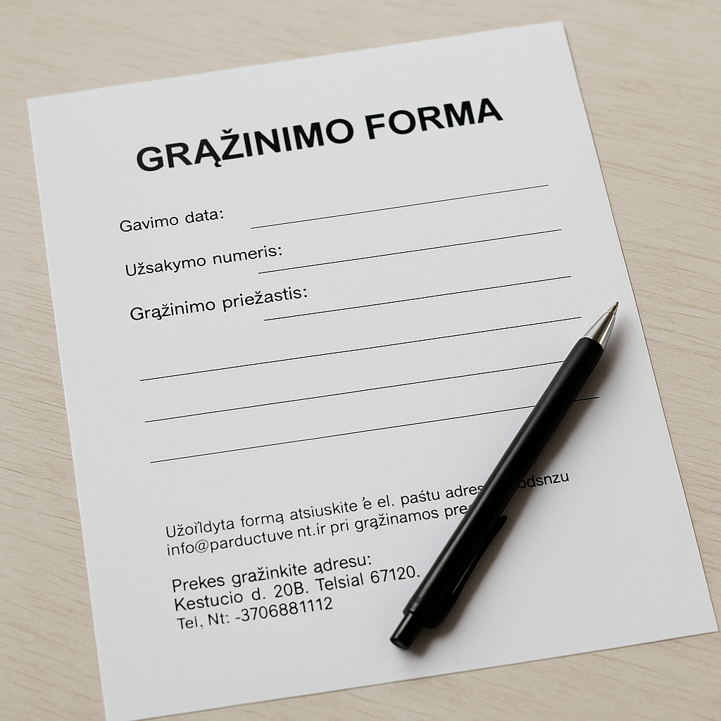 Kaip grąžinti prekes internetu? Paprastas žingsnis po žingsnio gidas