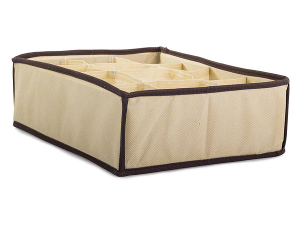 Apatinio trikotažo organizatorius kojinių stalčius, smėlio spalvos 12