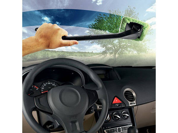 Universalus langų šepetys iš mikropluošto ilgas