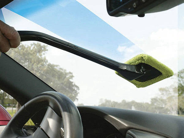 Universalus langų šepetys iš mikropluošto ilgas