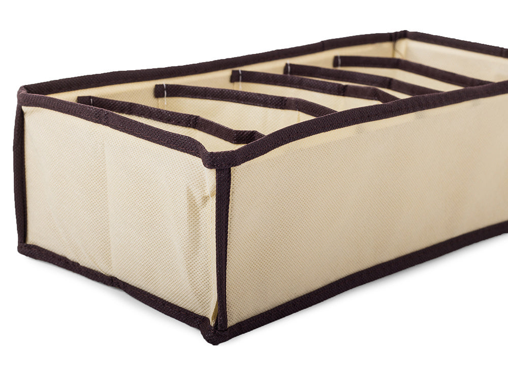 Apatinių drabužių organizatorius spintos stalčiui 6 kojinės