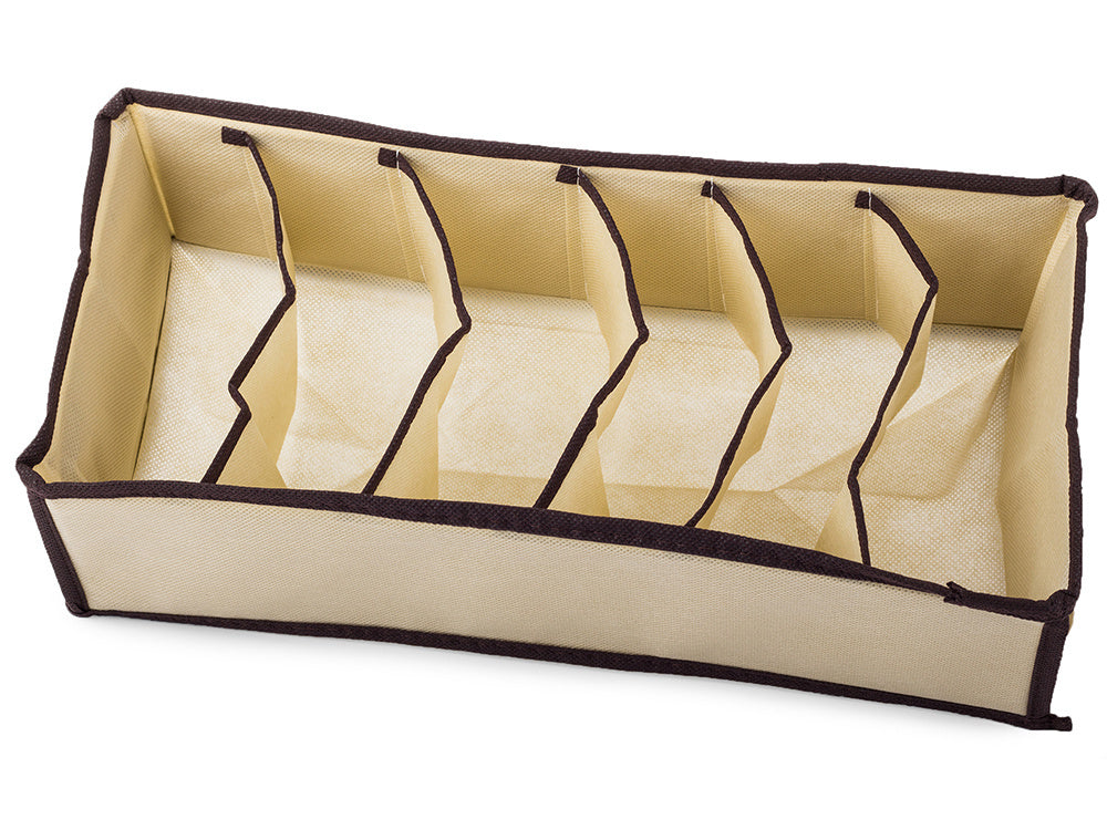 Apatinių drabužių organizatorius spintos stalčiui 6 kojinės