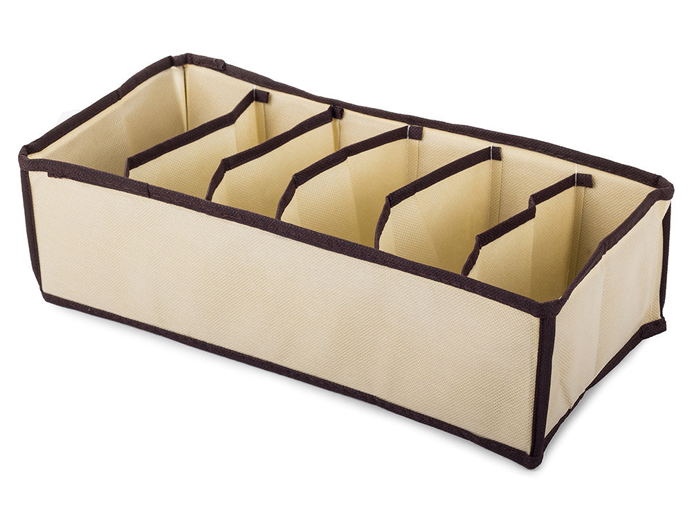 Apatinių drabužių organizatorius spintos stalčiui 6 kojinės