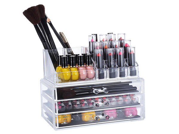 Skrynelės organizatorius kosmetikai, papuošalams, laikrodžiams