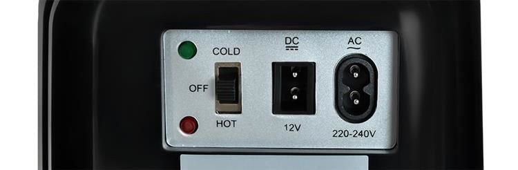 4L kelioninis šaldytuvas - juodas