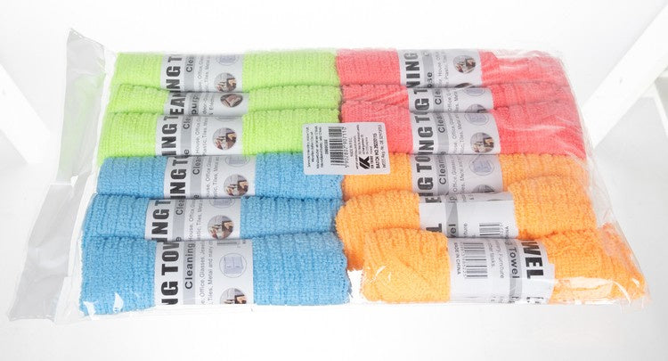 Mikropluošto šluostės - rinkinyje 12 vnt.