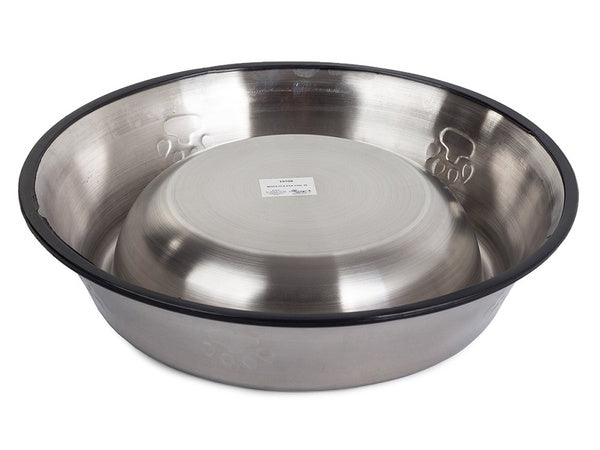 Metalinis dubenėlis šunims ir katėms sidabrinis ant gumos 1,3 l, 5907451310458, EAN kód, 5907451310458