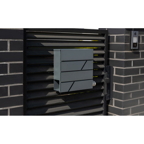 Pašto dėžutė S6238 – antracitinė