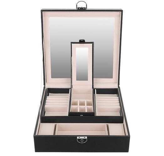 Papuošalų dėžutė - juoda Beautylushh