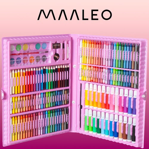 Paveikslų rinkinys lagamine, 168 vnt., rožinė