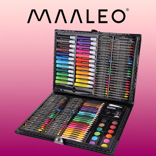 Tapybos rinkinys lagamine, 168 vnt, juodas