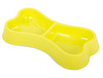 Plastikinis dubenėlis šunims ir katėms dvigubas 150ml x 2