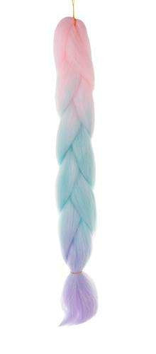 Sintetinės plaukų ombre pynės rožinės/ni/f W10341