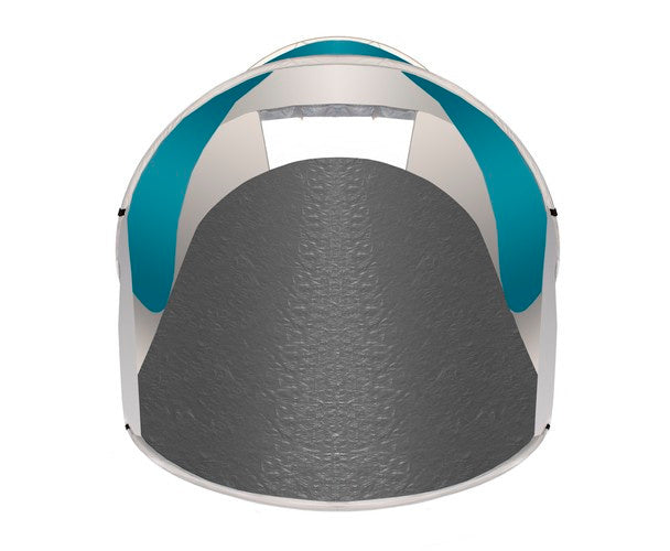 Paplūdimio palapinė 145x100x70cm - turkis - pilka