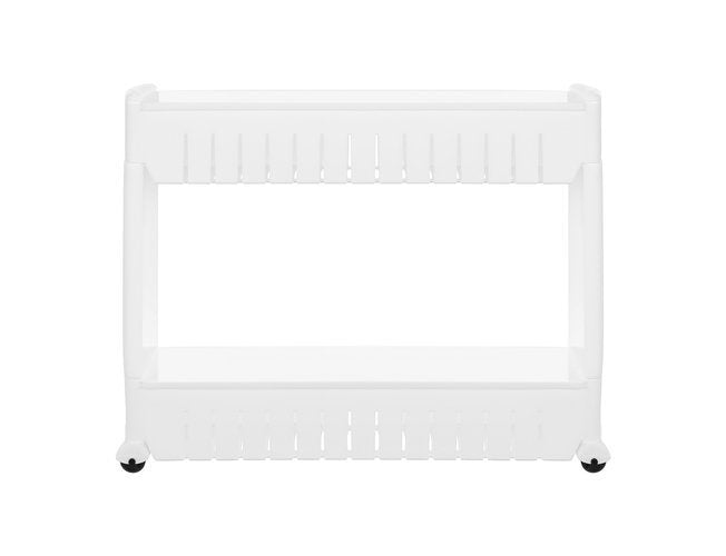 Mobili virtuvės lentyna ant ratukų, balta