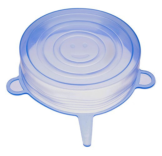 Silikoniniai dangteliai - rinkinyje 6 vnt