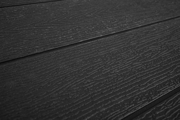 Sulankstomas sodo stalas, juodas, 180 cm