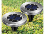 Solar disk garden lights twilight sensor 4vnt