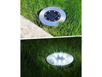 Solar disk garden lights twilight sensor 4vnt