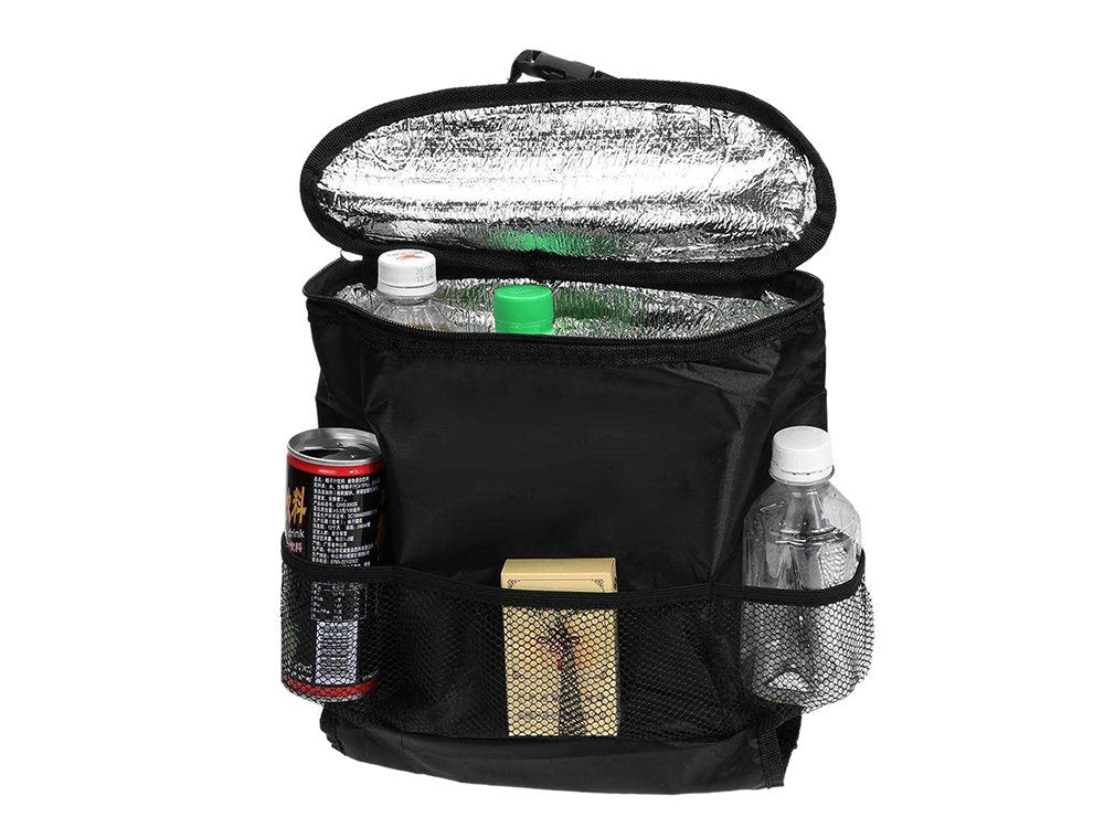 Automobilio sėdynės organizatorius su termo maišeliu