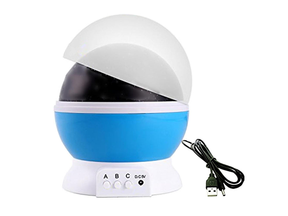 2in1 besisukanti žvaigždėta naktinė lemputė