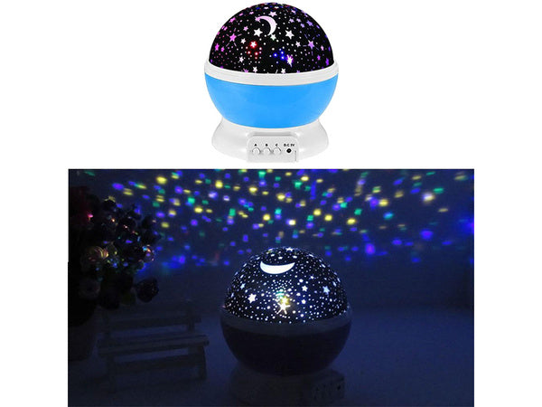 2in1 besisukanti žvaigždėta naktinė lemputė