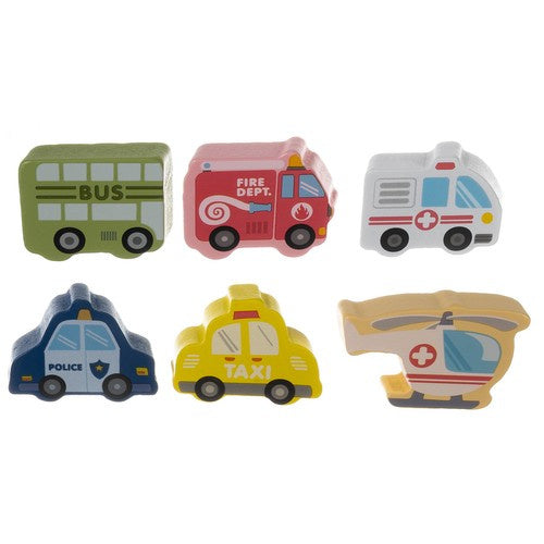 Medinės kaladėlės - miesto 100 vnt. Kruzelis 19159 m