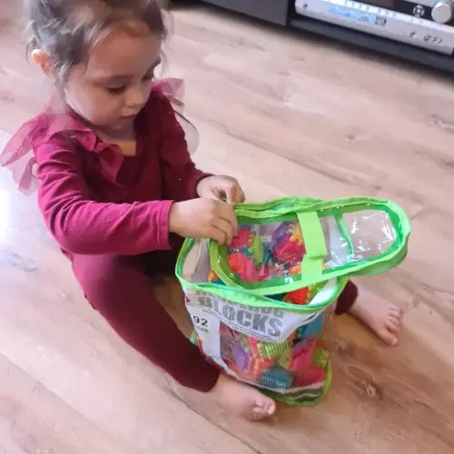 Statybiniai blokeliai - ežiukai 192 vnt. Kruzelis 20376