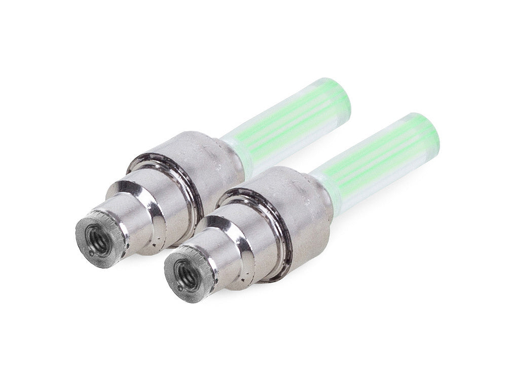 Šviečiantis dviračio vožtuvas vienam ratui 2 vnt.