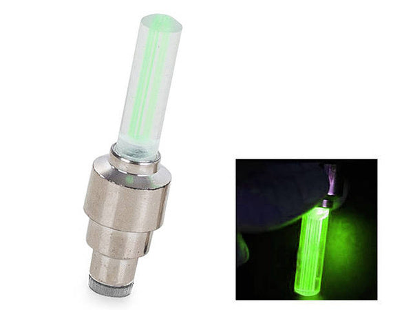 Šviečiantis dviračio vožtuvas vienam ratui 2 vnt.