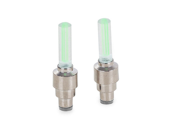 Šviečiantis dviračio vožtuvas vienam ratui 2 vnt.