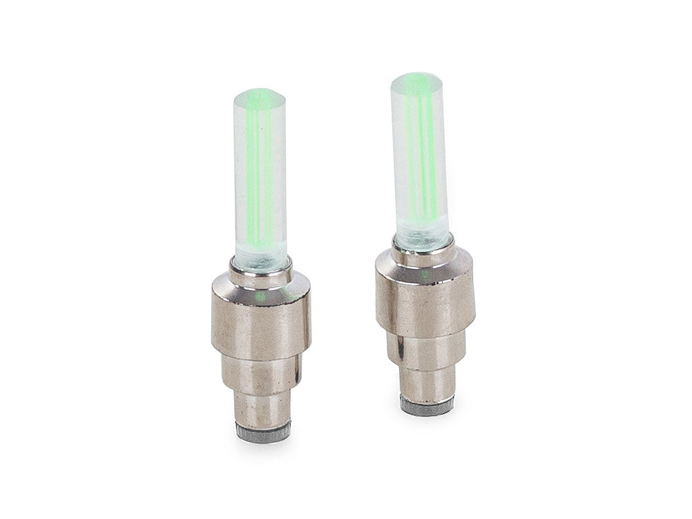 Šviečiantis dviračio vožtuvas vienam ratui 2 vnt.