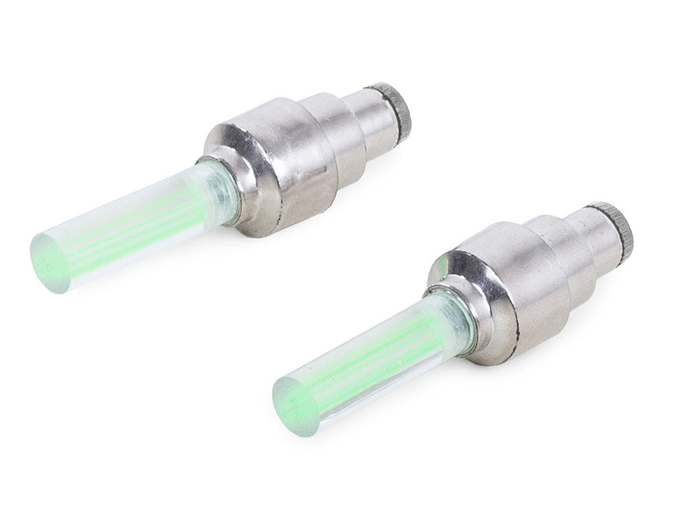 Šviečiantis dviračio vožtuvas vienam ratui 2 vnt.