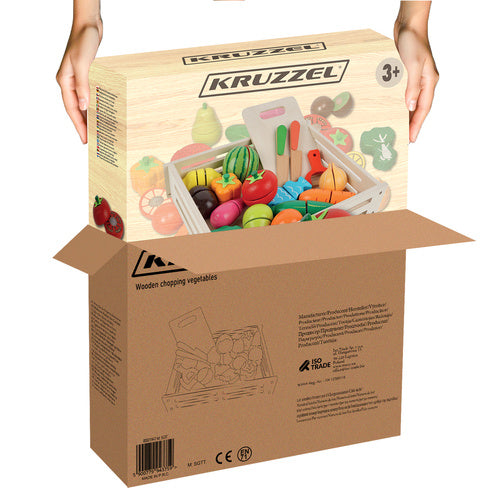 Daržovių medinė pjaustymo lenta 21942