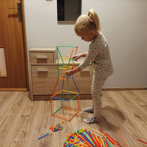 Blokai - šiaudeliai - rinkinys 408 vnt. 22408