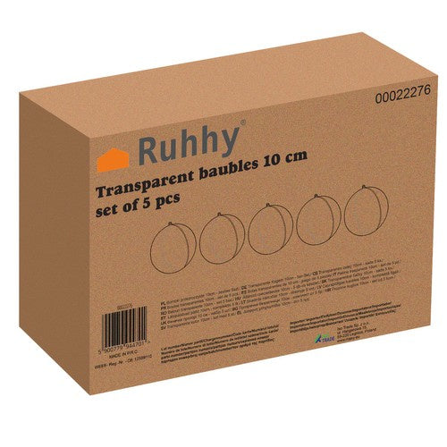 Permatomi niekučiai 10 cm - rinkinyje 5 vnt. Ruhhy 22276