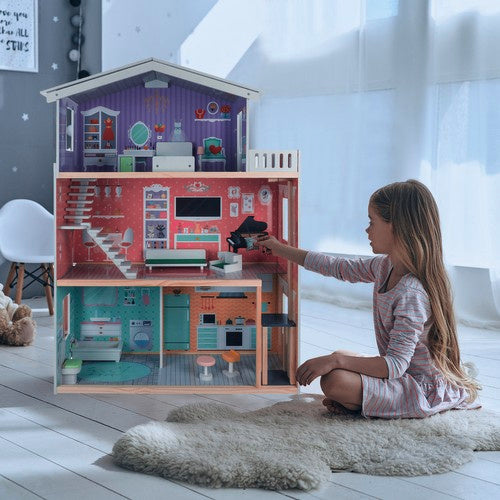 Kruzzel lėlių namelis Didelis lėlių namelis 114 cm 114 cm