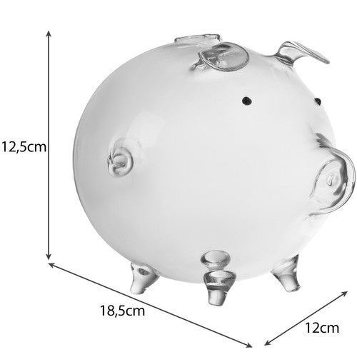 Piggy bank - stiklinė kiaulė Ruhhy 22588