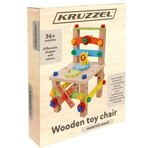 Medinė surinkimo kėdė Kruzzel 22506