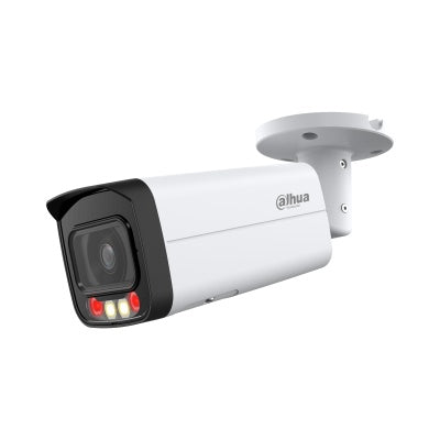IP kamera Dahua Bullet IPC-HFW2849T-AS-IL-0360B (Balta, 8MP 4K, 3.6mm 87°, IR + LED 30m, IP67, PoE)