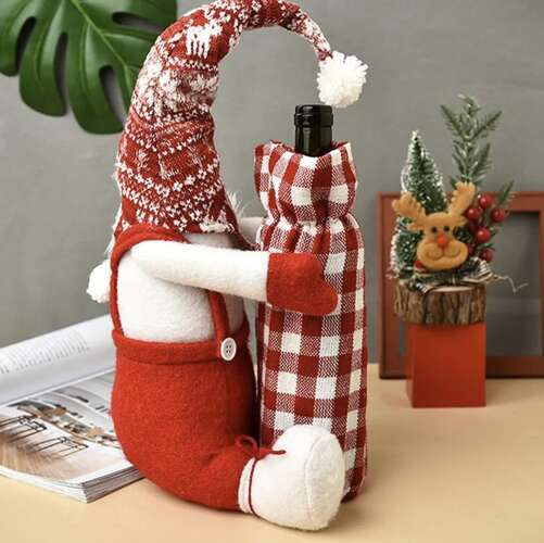 Kalėdų elfas su buteliuko maišeliu Ruhhy 22508