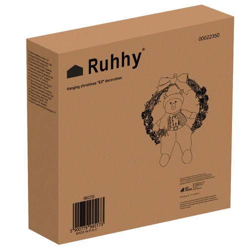 Kalėdinis vainikas ant durų - "Elfas" Ruhhy 22350