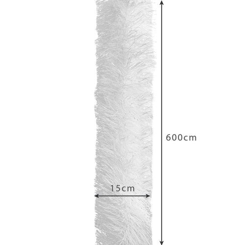 Eglutės girlianda - balta 6m Ruhhy 22307