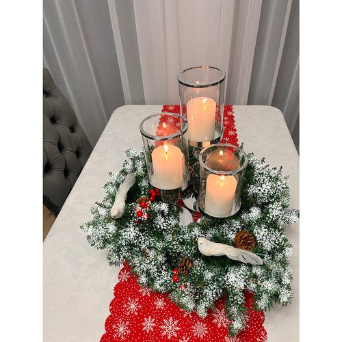 Apsnigtas kalėdinis vainikas Ruhhy 22302