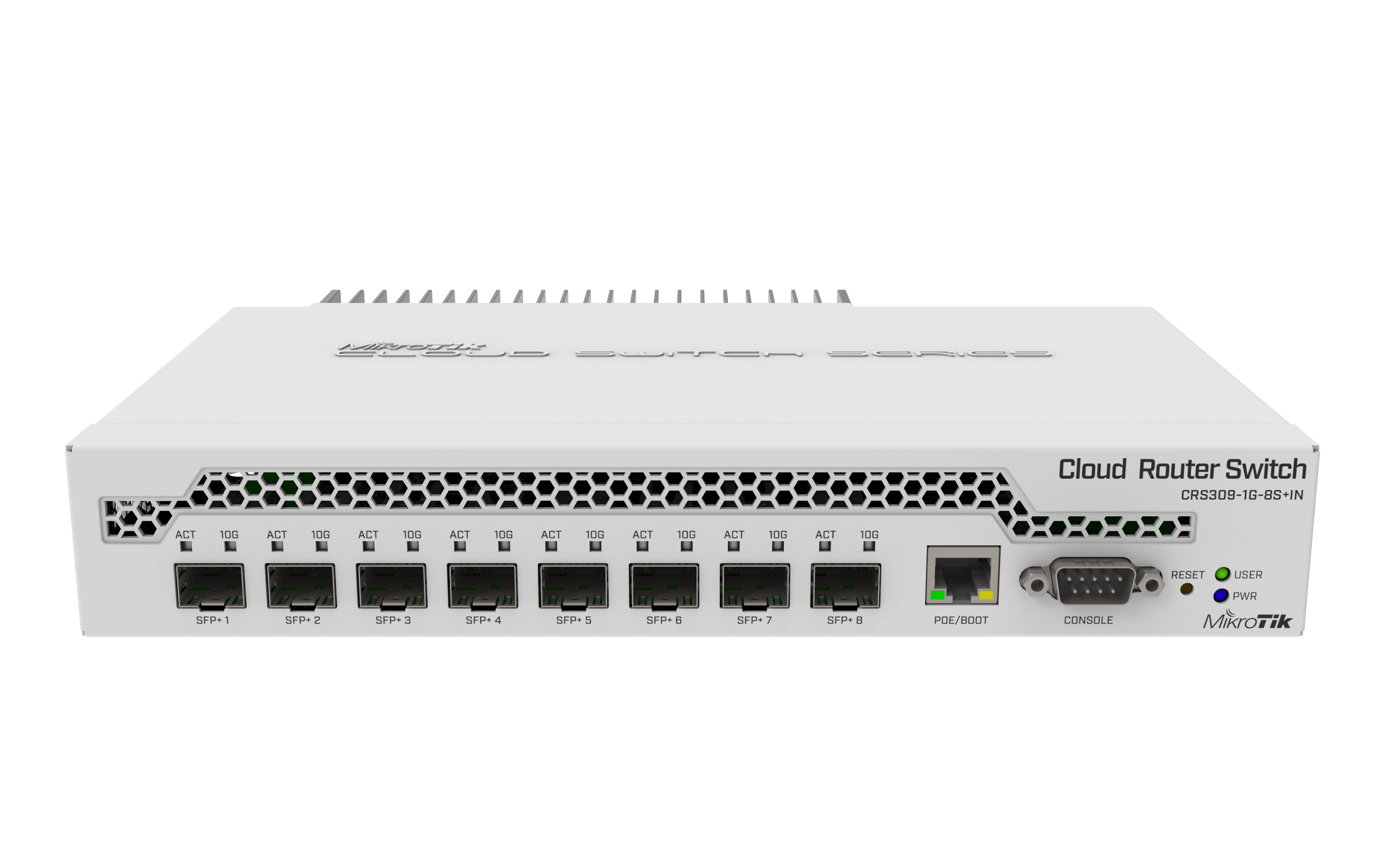 Komutatorius 9 prievadų Mikrotik CRS309-1G-8S+IN