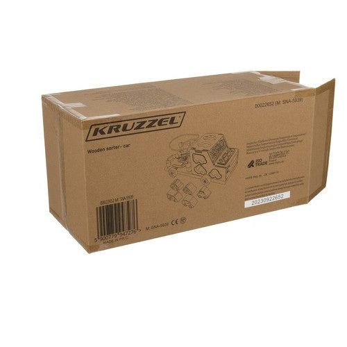 Rūšiuoklis - medinis automobilis Kruzzel 22652