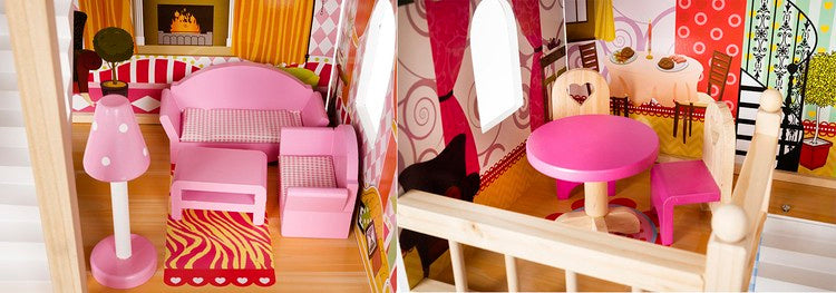 Medinis lėlių namelis - vila D11252