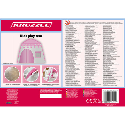 Vaikiška palapinė NAMAI + žibintai 23472