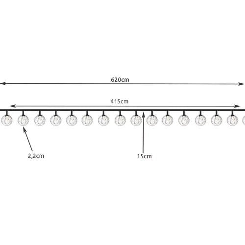 Saulės girlianda 6m 2V IP44 Gardlov 23864