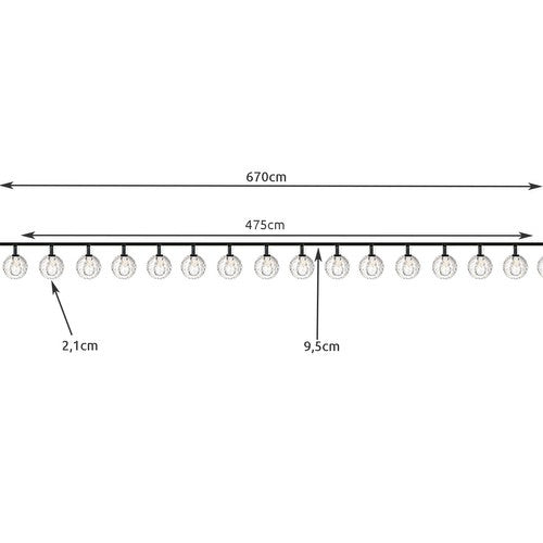 Saulės girlianda 7m IP65 Gardlov 24008